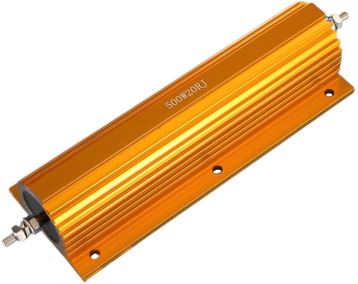 SnelShoppen - 500 W Inverter Weerstand 100 Ohm Aluminium Behuizing met Koellichaam voor Lampen, Frequentieverdelers en Industrieel Gebruik