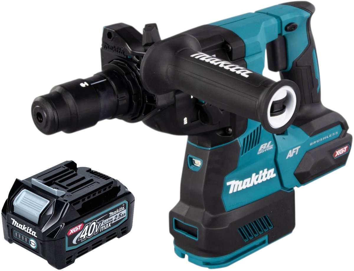 Makita HR 002 GD1 accu-boorhamer 40 V max. 2,9 J SDS plus borstelloos + 1x accu 2,5 Ah - zonder oplader