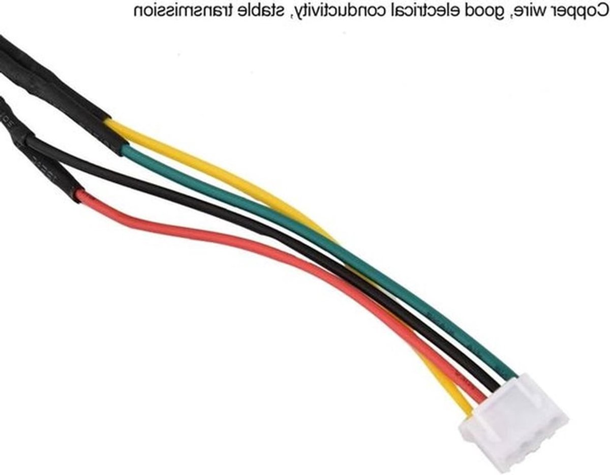 30 meter 4-draads video deurtelefoon systeem kabel - PVC geïsoleerd, ABS buitenkant, 0.5mm², geschikt voor deurbelknop en monitor, 4 pins aansluiting