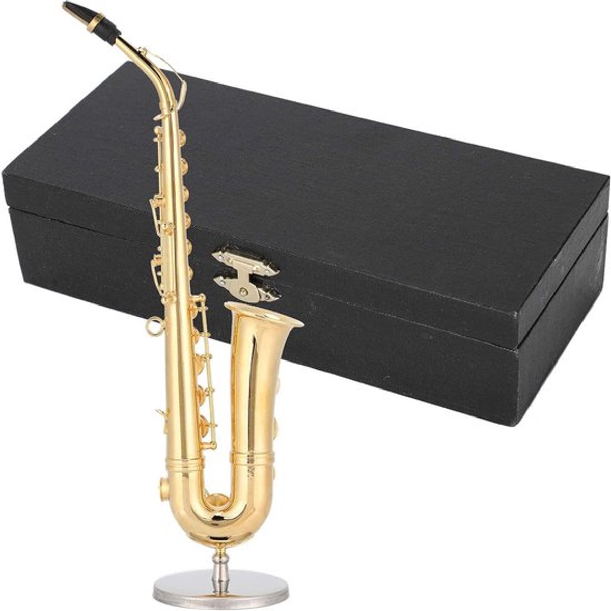 Miniatuur Saxofoon Model - Muzikaal Instrument voor Decoratie, Poppenhuis Versiering en Cadeau Ideeën