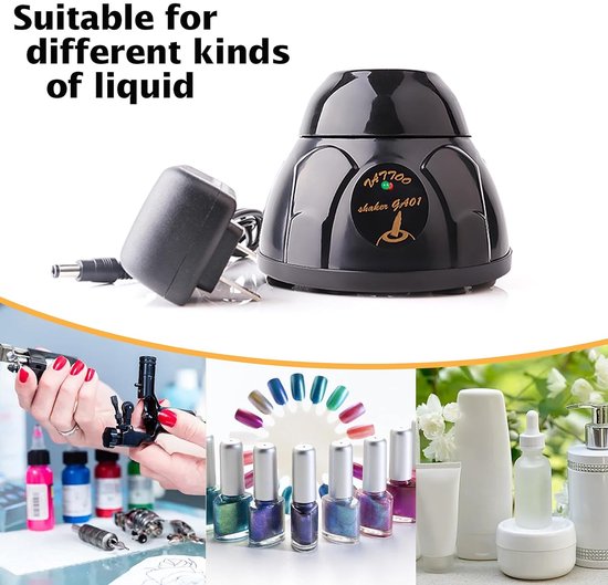 Mini Vortex Mixer - Krachtige Shaker - Vloeistoffen Mengen - Intelligent Sensoren - 4000 RPM - Zwart van MINI — afbeelding 2