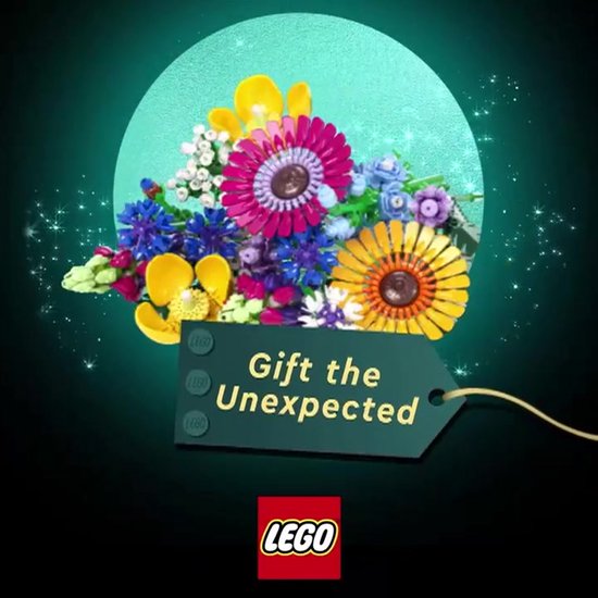 LEGO Icons Wilde Bloemen Boeket Bouwset voor Volwassenen, Botanical Collection - 10313