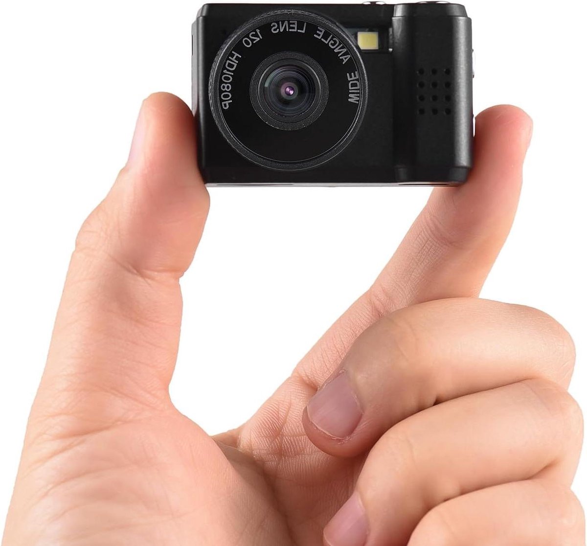 Digitale Mini Camera - Compacte Fotocamera - Foto's Maken - Ingebouwde Flash - 1080P Video - Zwart