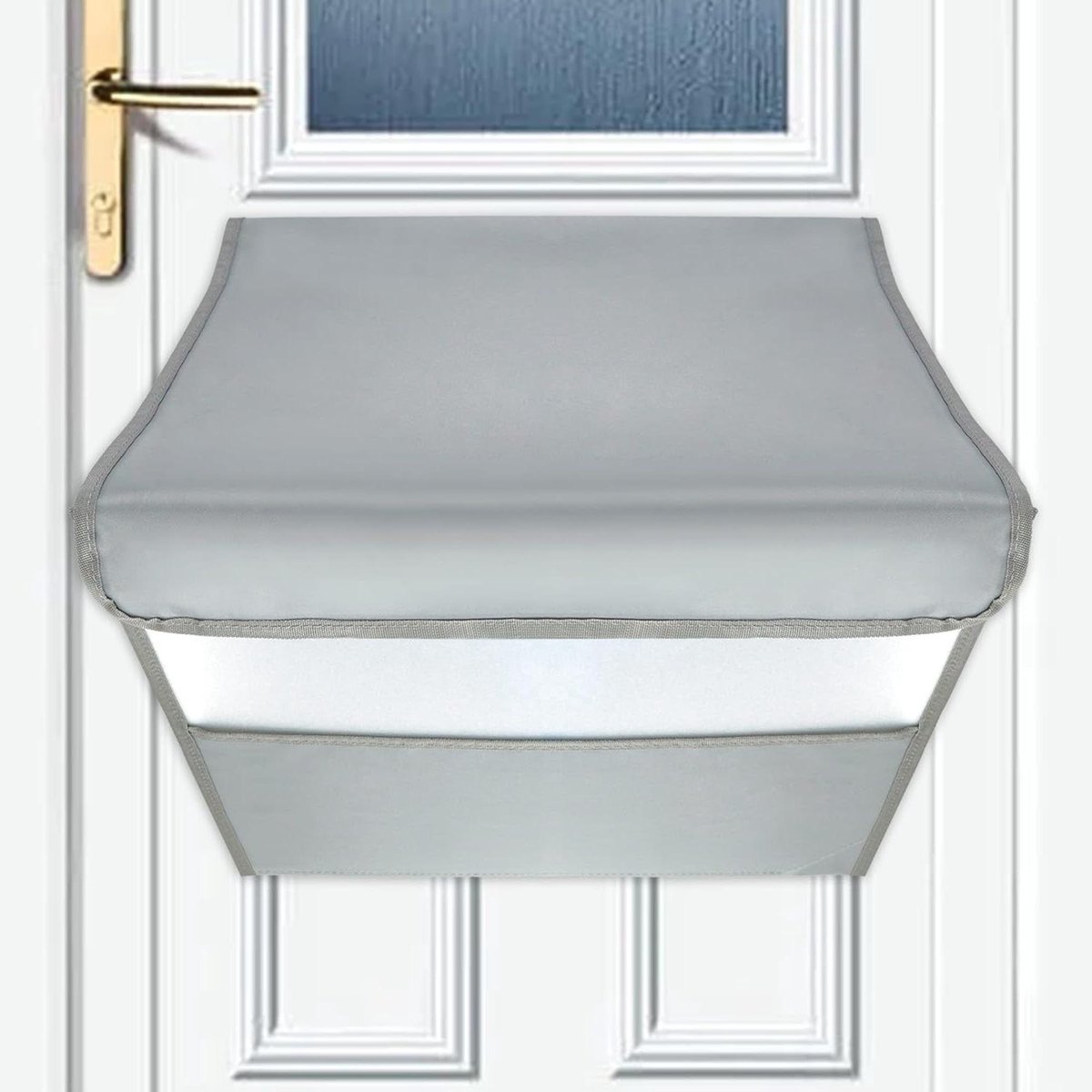 Briefvanger Deur - Post Opvanger - Post Ontvangen - Eenvoudige Montage - 40x40 cm - Grijs