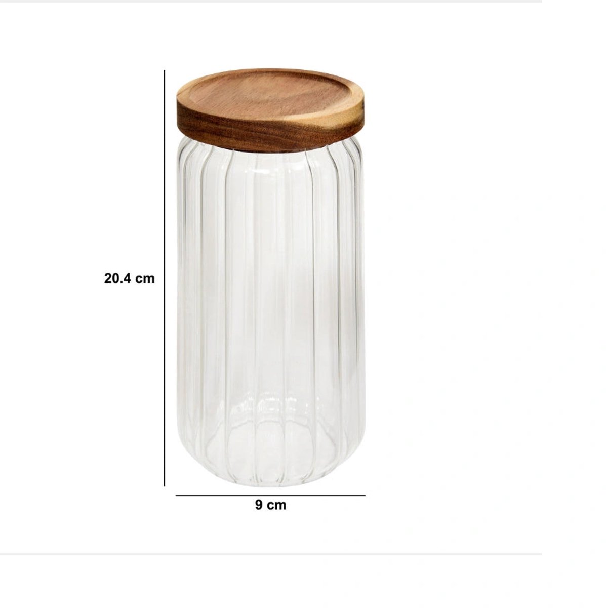 Stijlvolle luchtdichte glazen voorraadpot 1 liter Five® - Transparant - Luchtdicht | Met deksel — cadeau in Wonen & Interieur - foto 7