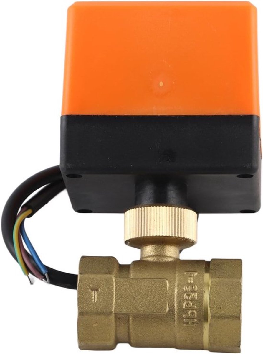 Gemotoriseerde sferische elektroventiel DN20 voor HLK-ventilatorspoel, 2-weg, laag werkgeluid, snelle demontage, 12-24V