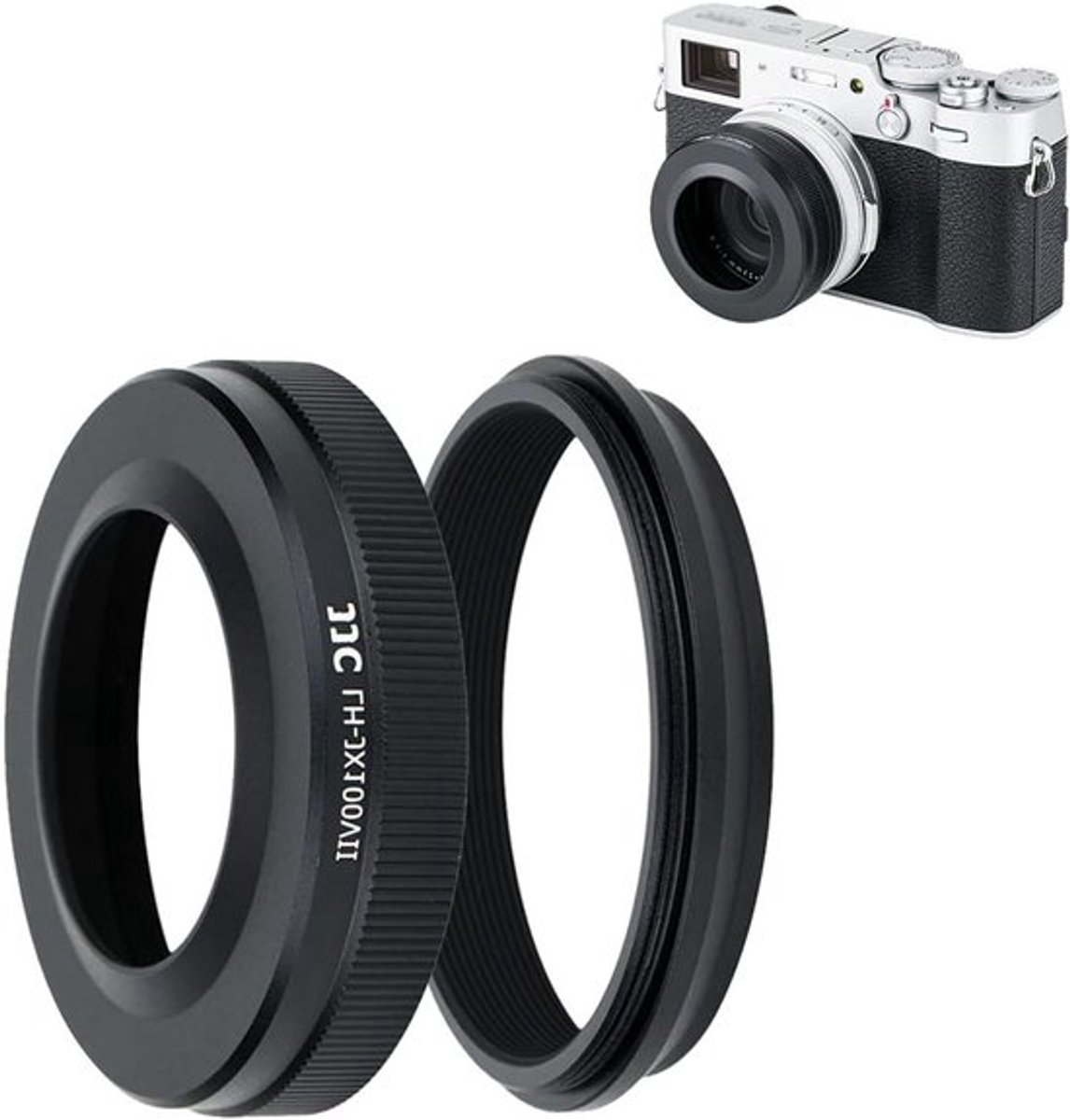 Lenskap met Adapterring voor Fujifilm X100 Serie - Geschikt voor 49mm Filters en Lenskap, Verbeterde Bescherming en Schaduw voor Jouw Camera