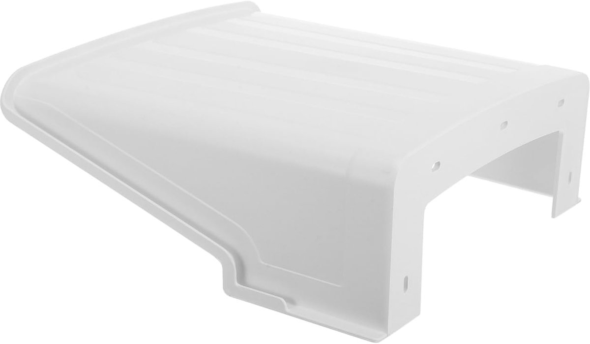 SnelShoppen - Universele Camera Regenbescherming, Weerbestendig, Zonnebescherming, Stofhoes voor Camera, Geschikt voor Buiten, Wit met Zonnekap
