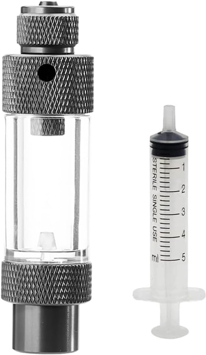 SnelShoppen - CO2 Bubble Teller met Terugslagklep, Aluminium Legering Aquarium CO2 Regulator, Enkele Bubble Teller voor Plantenaquaria