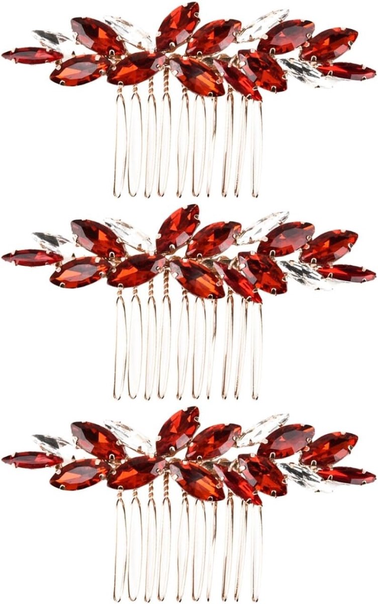 MAGICLULU 3pcs comb hair accessory hair accessories comb hair tools gemstone hair accessories tiara wedding crystal - ShopVlot