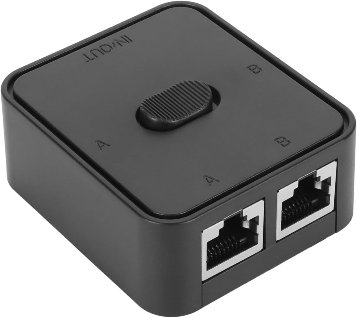 SnelShoppen - 2 Poorts Gigabit Netwerk Switch Splitter, 1000Mbps RJ45 Extender Selector voor Cat 6, Hoge Snelheid, Compact en Handig voor Thuis of Kan