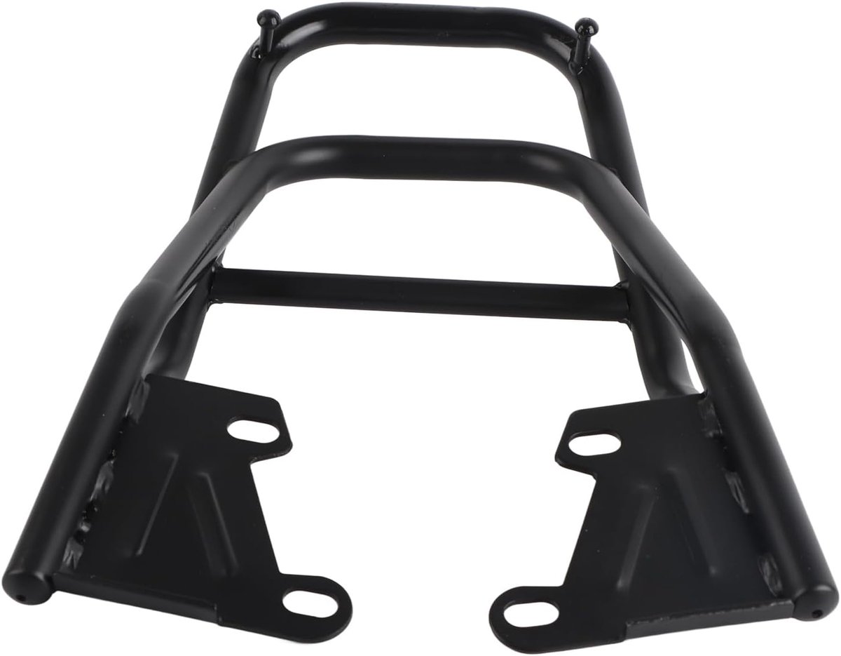 SnelShoppen - Motorfiets Achterste Rugsteun Bagage Rek Houder IJzeren Motor Bagage Rek Vervanging voor Grom MSX125 M3, Zwart