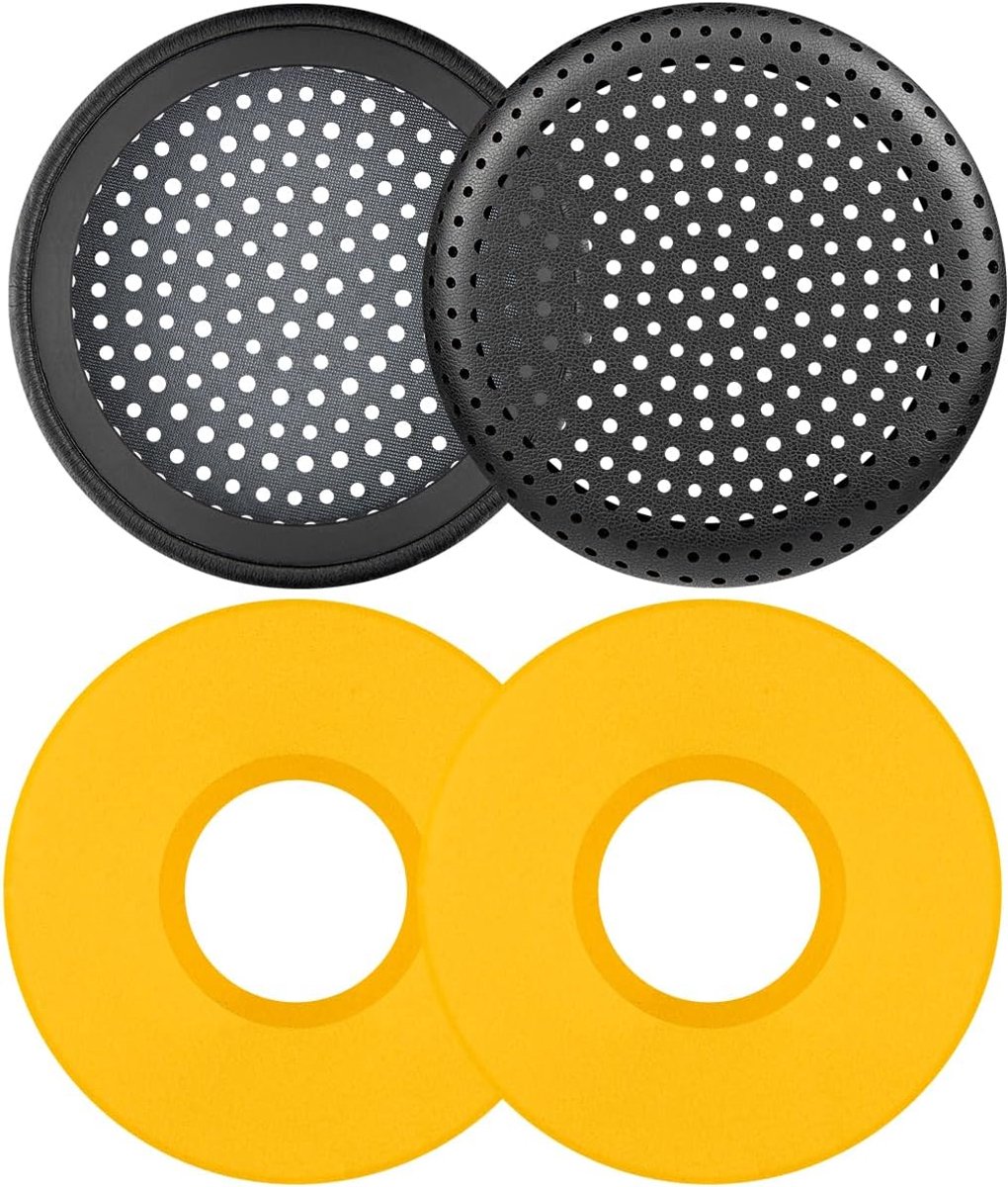 SnelShoppen - Vervangende Oorkussens voor Grado GS1000/GS1000i/GS1000e/GS2000e/PS1000/PS1000e Hoofdtelefoon, Earpads Kussens met Zacht Eiwitleer, Hoog