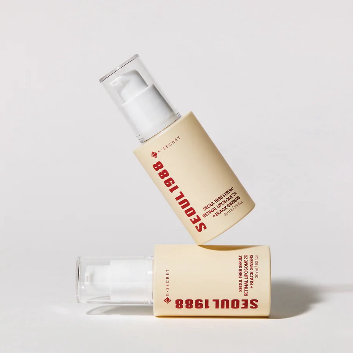 2x K-Secret SEOUL 1988 Serum: Retinal Liposome 2% + Black Ginseng Original - (2x30ml) Voordeelset - Korean Skincare - Alle huidtypes - Niacinamide