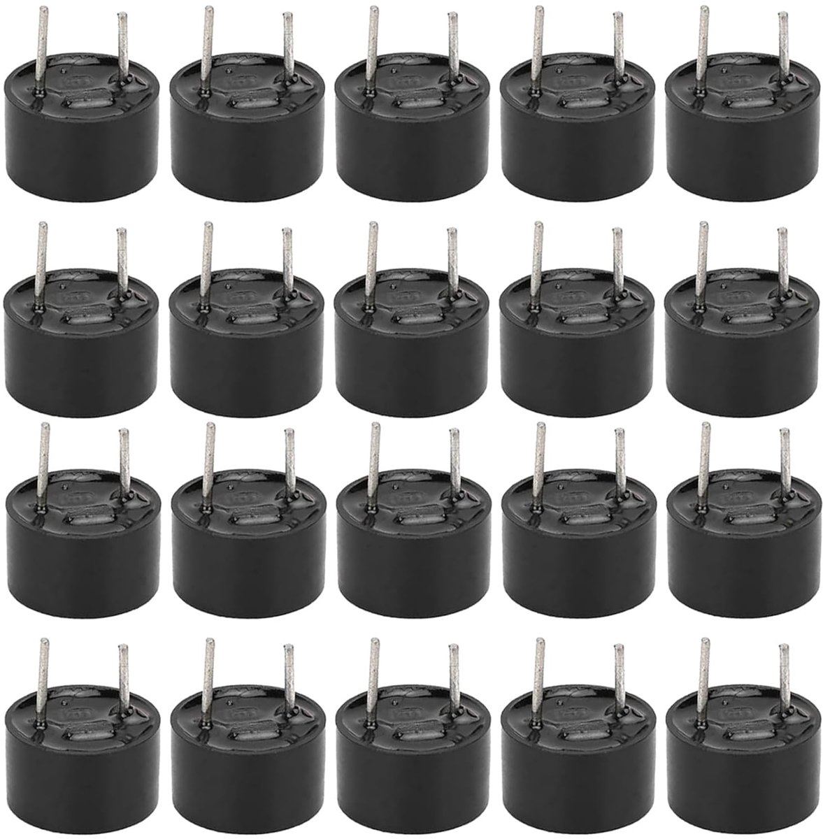SnelShoppen - Pack van 20 Actieve Piezo Buzzer Alarm Sensoren 3V, Electromagnetische Buzzer voor Signalering, 9 x 6 mm / 9 x 5,5 mm, Ideaal voor Elekt