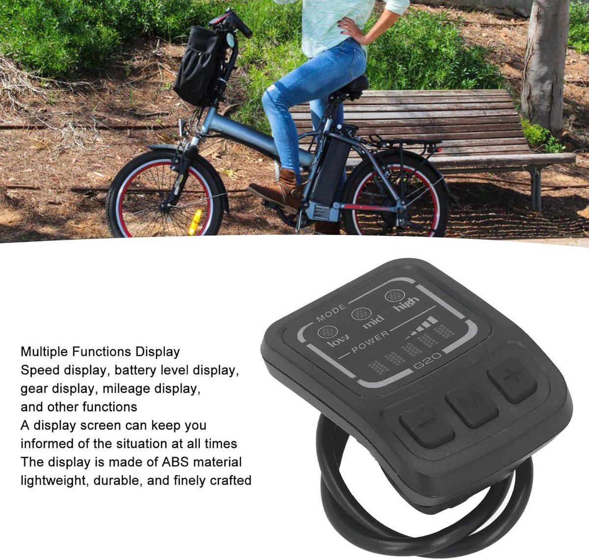 SnelShoppen - LED Display voor Elektrische Fiets en Scooter - Waterdichte Interface - Compact en Lichtgewicht - Gebruiksvriendelijk en Draagbaar - Ide
