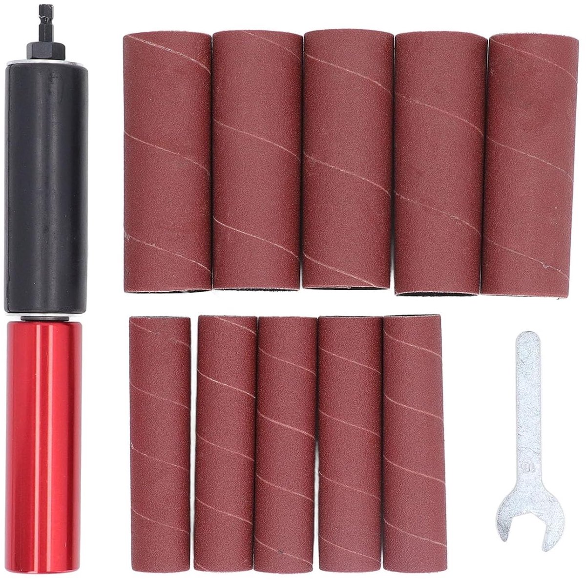 SnelShoppen - Spindelschuuradapter 1.5 Inch Schuurdrum Aluminium Legering Boorhouder Set met Sleutel voor Precisie Slijpen en Polijsten