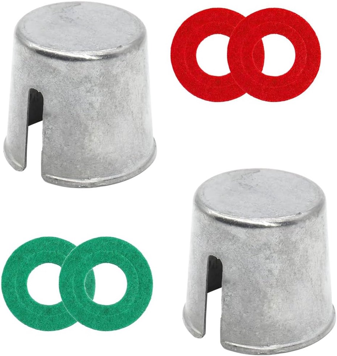 Accu Hulzen - Adapter Converters - Accu Aansluiten - Duurzaam Materiaal - 2 Stuks - Zilver