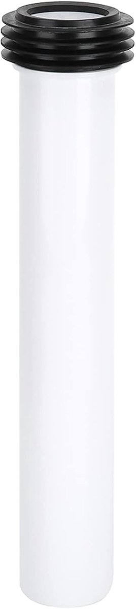 SnelShoppen - Toilet Flush Tube Wit Verborgen Uitgebreid Waterreservoir, Rechte Spoelbuis voor Badkameruitrusting, Ideaal voor Modern Sanitair