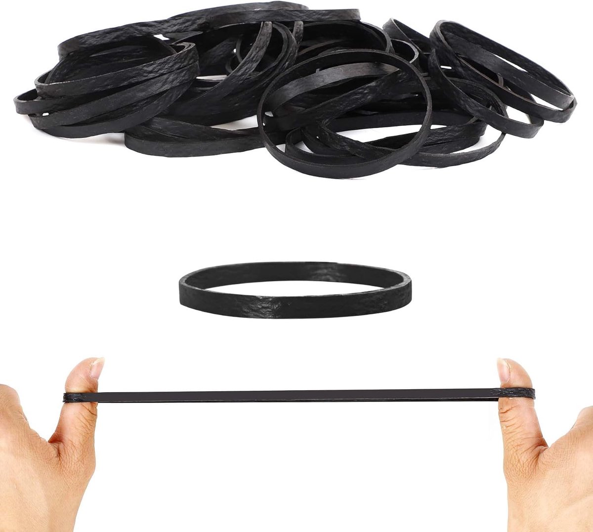 100Pcs Large Elastic Bands 100x5mm Rubber Elastic Bands Strong Thick Elastic Rubber Bands Set for Home, School - ShopVlot