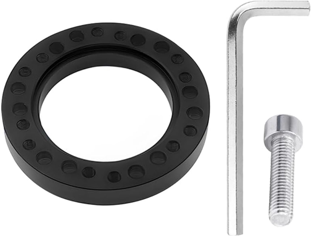 SnelShoppen - Adapter Hub Stuurwiel, Hub Spacer, Universele Stuurwiel Adapter Set, Stuurwiel Hub, Autostuur Spacer, Zwart, Racing Hub Stuurwiel