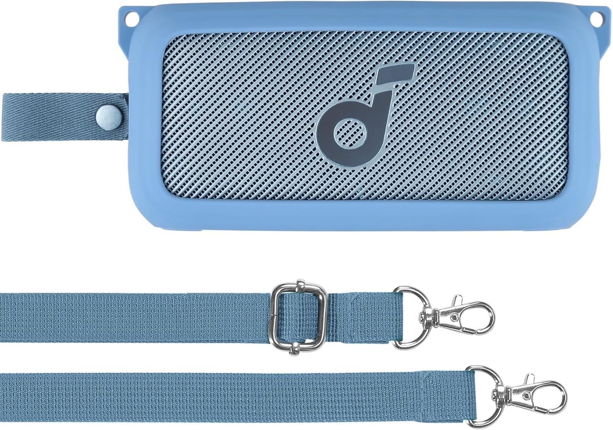 Siliconen Draagtas met Schouderriem voor Draadloze Bluetooth-luidsprekers