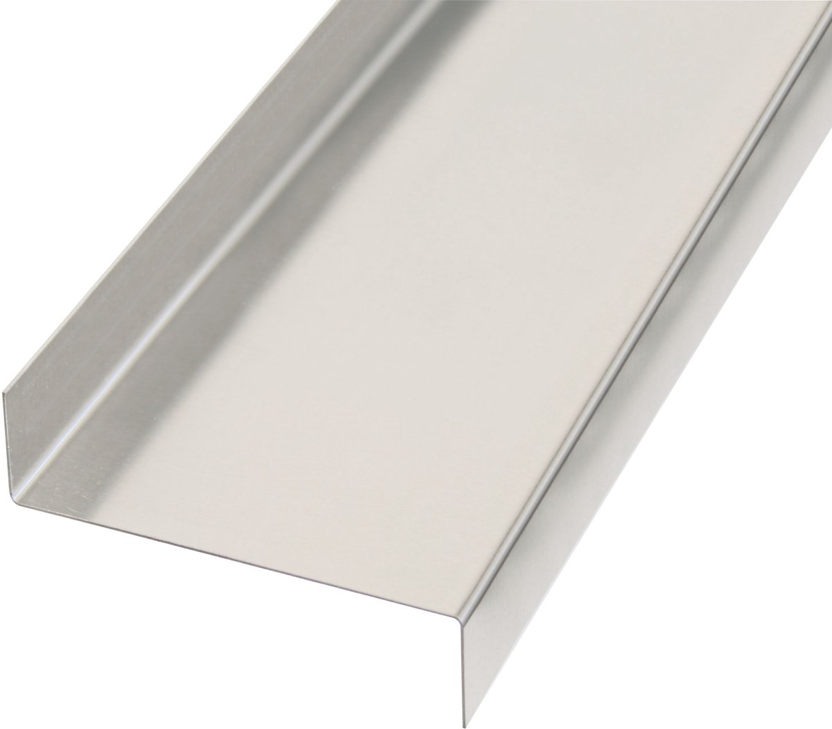 Alberts 462956 gladde plaat | gefacetteerd, Z-vorm | aluminium, naturel | 1000 x 18 x 63 x 18 mm