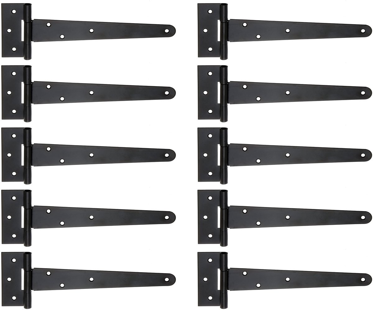Alberts 859275 kruisscharnier | zwarte dompellak | band 248 x 46 mm | scharnier 90 x 40 mm | Set van 10