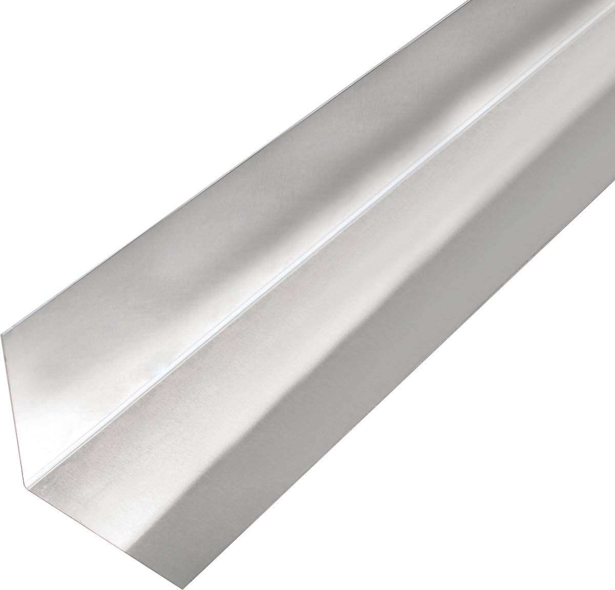 Alberts 462901 gladde plaat | gefacetteerd, L-vorm | aluminium, naturel | 1000 x 50 x 50 mm
