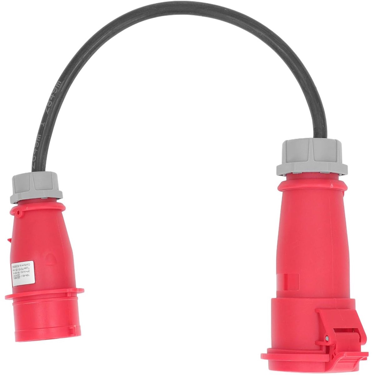 SnelShoppen - Elektrische Converter van Bus naar Stekker, CEE Adapter 32 A Bus naar 16 A Stekker, Voedingskabel CEE IP44 voor Bouwplaats 220-380V