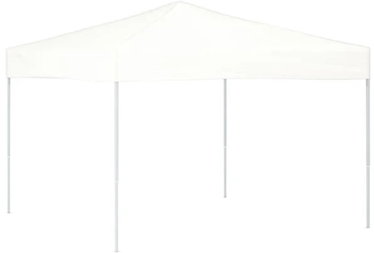 Partytent - 3x3 m - Zijwanden - Easy Up - Paviljoen - Opvouwbaar - Waterdicht - Weerbestendig - Wit