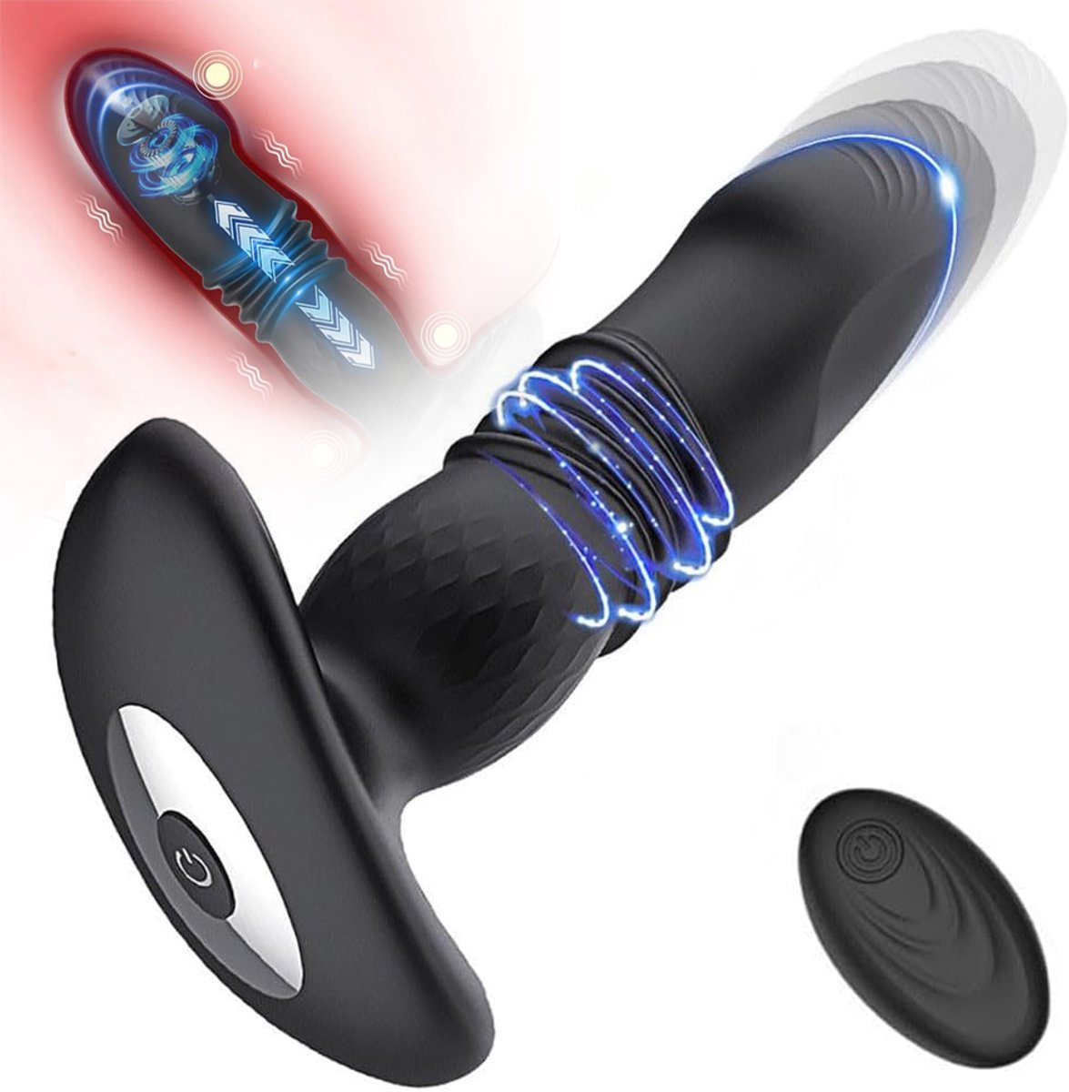 Prostaatmassager - Anale Seksspeeltjes Met 6 Stoot- En Vibratiestanden - G-Spot Vibrator - Seksspeeltjes Voor Volwassenen - Draagbare Masturbator Voor Mannen En Vrouwen