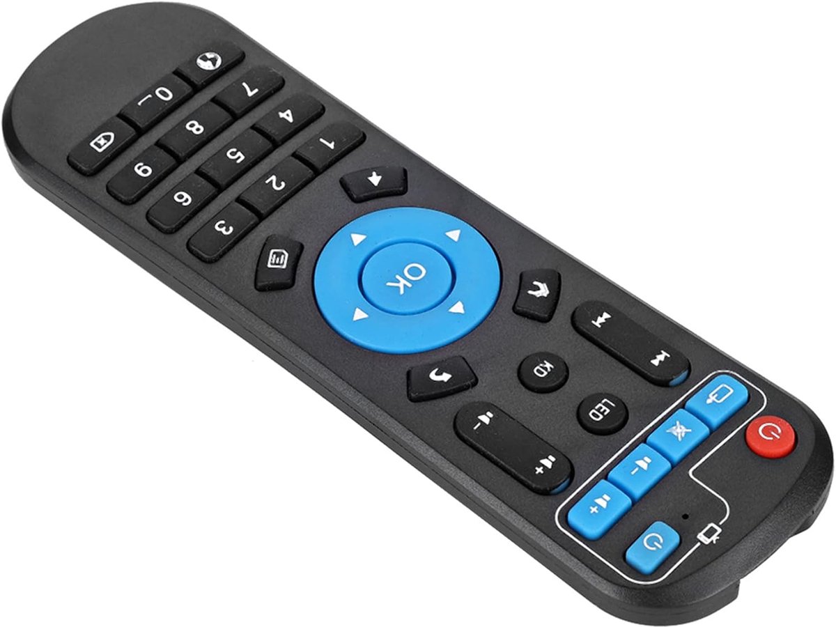 SnelShoppen - Vervangende Afstandsbediening voor Set Top Box STB - Compatibel met T95Z Plus, T95U Pro, T95V Pro, Q Plus, QBOX - Tot 8 Meter Bereik