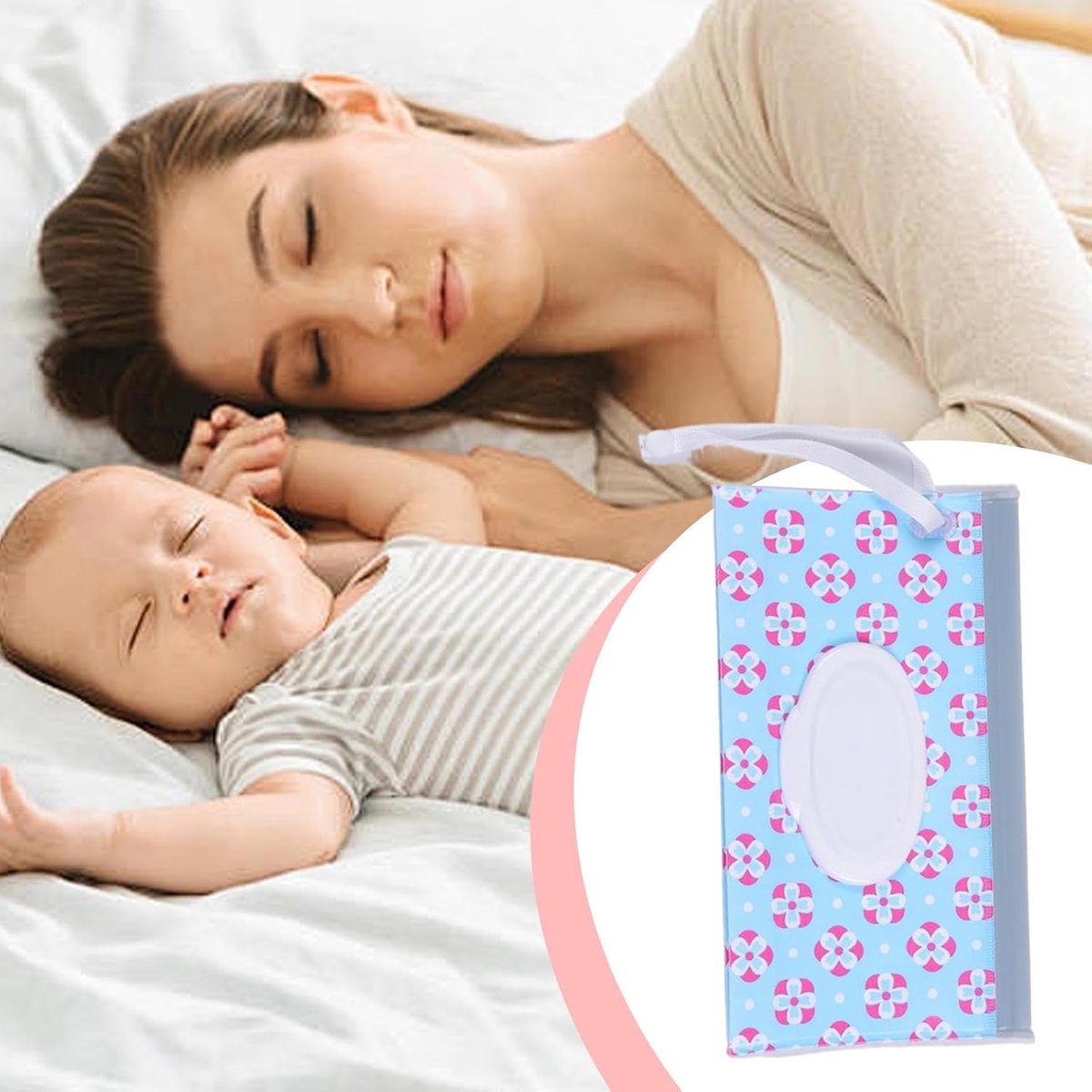 Doekjes Houder - Navulbare Dispenser - Onderweg Hygiëne - Waterproof EVA Materiaal - 26 x 16 x 2 cm