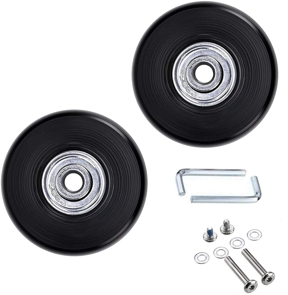 2 Pcs Spare Wheels Wheels Wheels Suitcase Wheels Spare Wheels with Repair Kit Suitcase Wheels for Trolley Hard - ShopVlot
