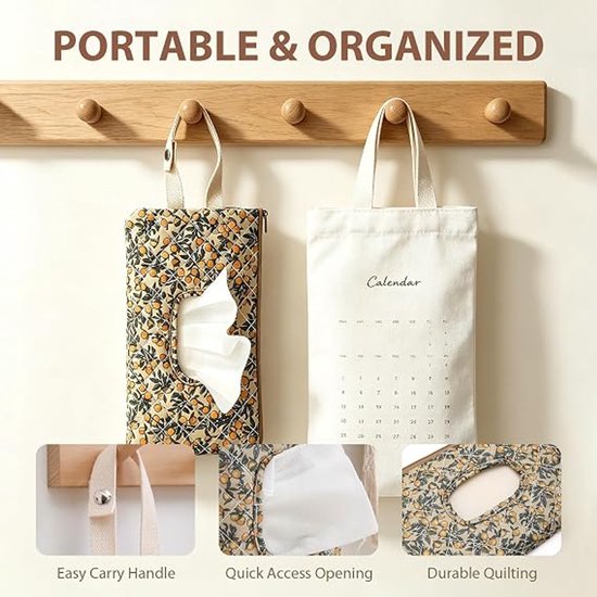 Wipe Box Doekjesverdeler - Doekjeshouder - Billendoekjesdoos - Vochtige doekjes dispenser - Ophangbaar - Billendoekjes houder - Kraamcadeau - Tissue Box - tissuehouder - voor reizen, kinderwagens en dagelijkse uitstapjes - Geel — afbeelding 5
