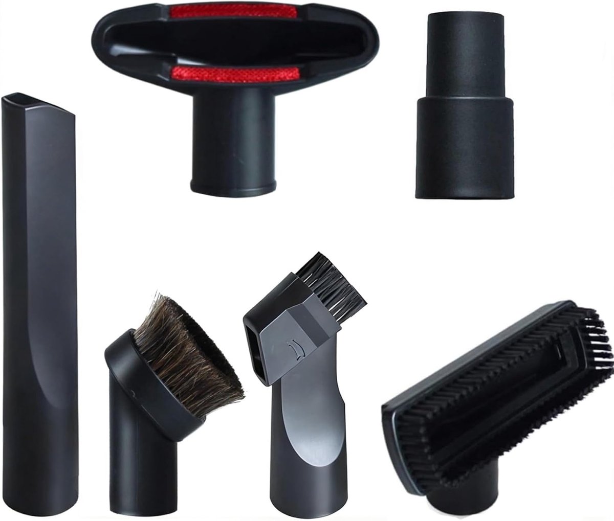 6-delige accessoireset - Geschikt voor Henry-Hetty & Numatic stofzuigeraccessoires met kierenzuigmond, meubelmondstuk, miniborstel, ronde borstel en adapter voor bank en auto