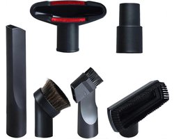 6-delige accessoireset - Geschikt voor Henry-Hetty & Numatic stofzuigeraccessoires met kierenzuigmond, meubelmondstuk, miniborstel, ronde borstel en adapter voor bank en auto