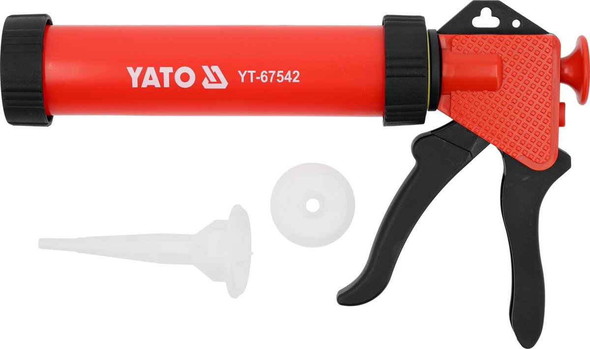 YATO YT-67542 Professioneel Kitpistool – Voor 300 ml Kokers – Met Anti-Druppel Afsluitventiel – ABS & PA Constructie