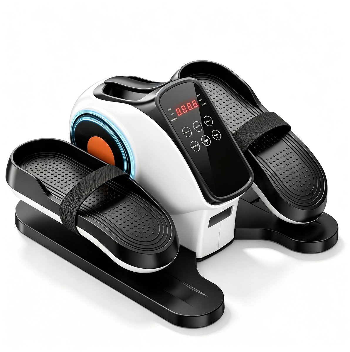 PULSE360 Mini elektrische crosstrainer - 3 modi - 15 snelheden - LED display - Afstandsbediening - Senioren fitness - Zwart