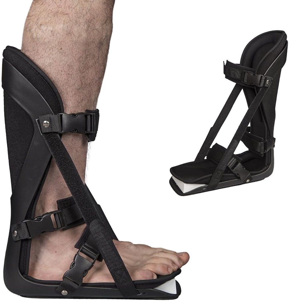 Zavio® Nachtspalk Hielspoor - Zooltjes Brace - Zwart