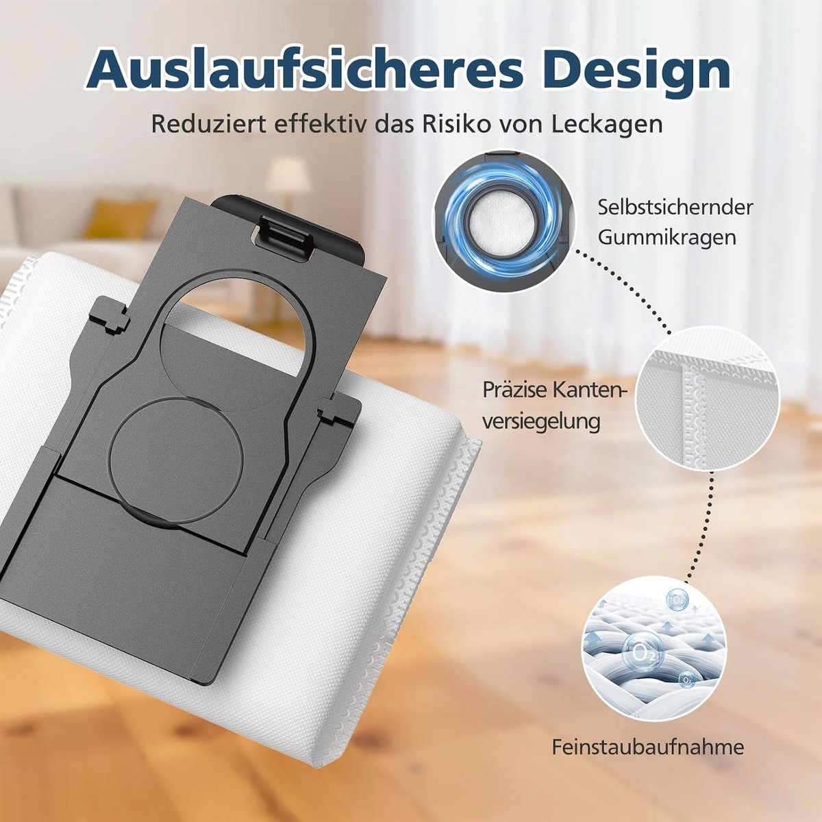 SnelShoppen - 14 Stuks Stofzuigerzakken voor Dreame L20/X30/X40/X50 Ultra Compleet, L10s/L10/L40s/L10s Pro/L40/L50/Aqua10 Ultra, Capaciteit 3.5 L
