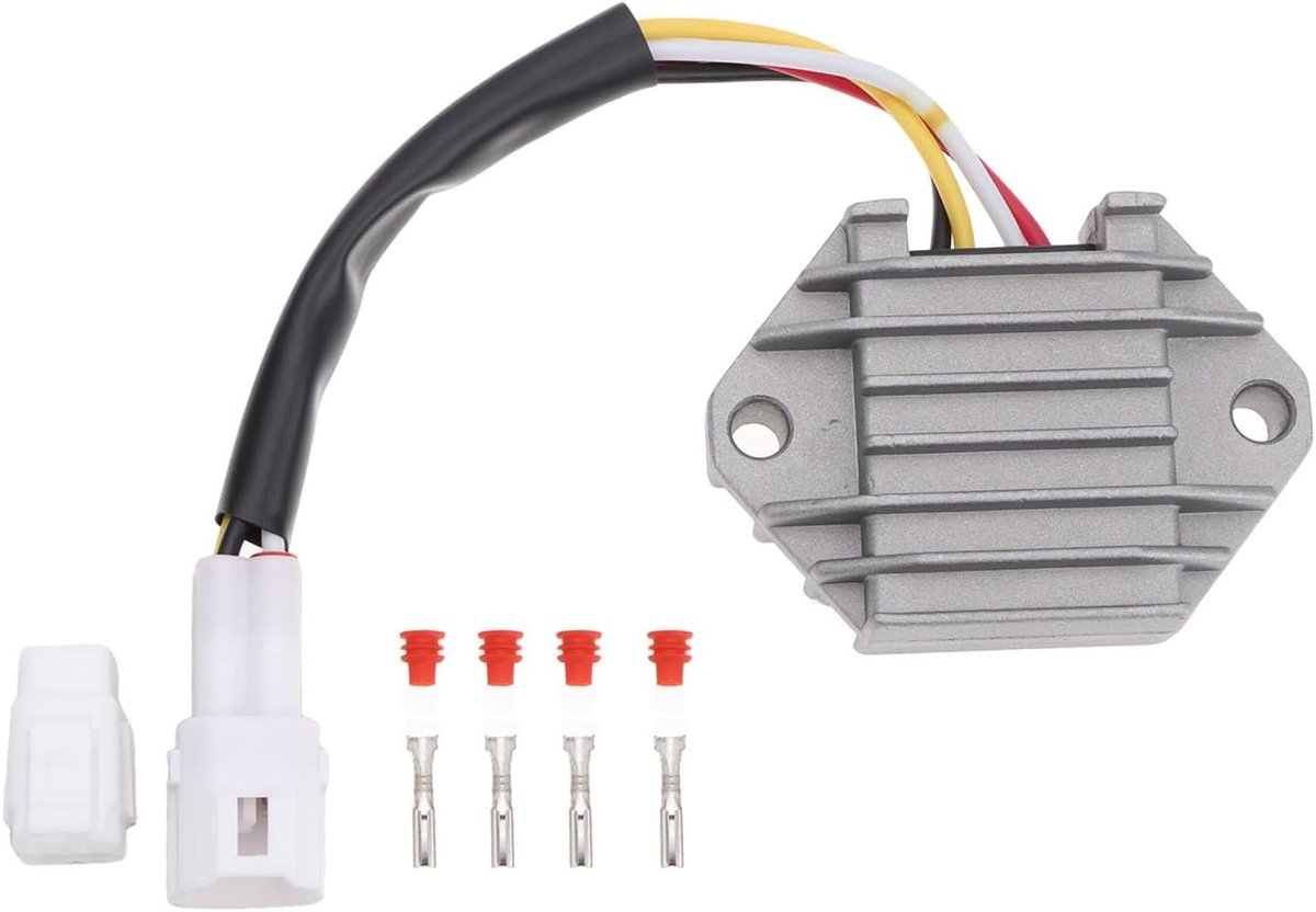 SnelShoppen - 4Pin Spanningsregelaar Gelijkrichter 5TG-81960-00-00 voor Yamaha YFZ450F en YFZ450 2004-2009 - Betrouwbare Vervanging voor Stabiele Span