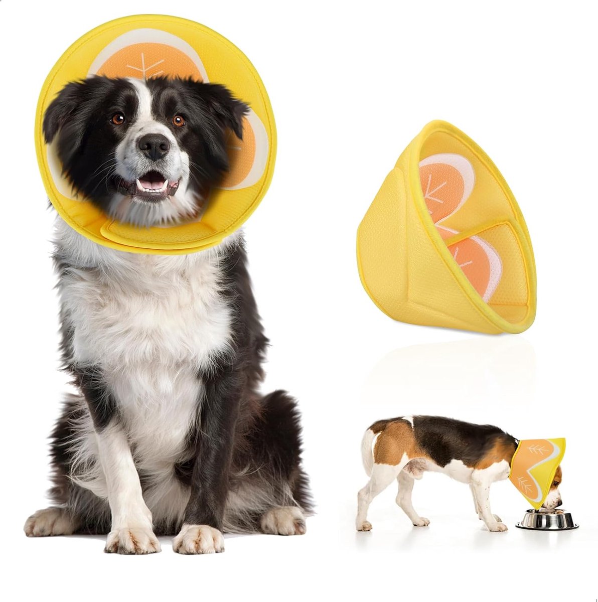 Halsband voor honden en katten - verstelbaar - ademend - voorkomt bijten na operatie - ShopVlot