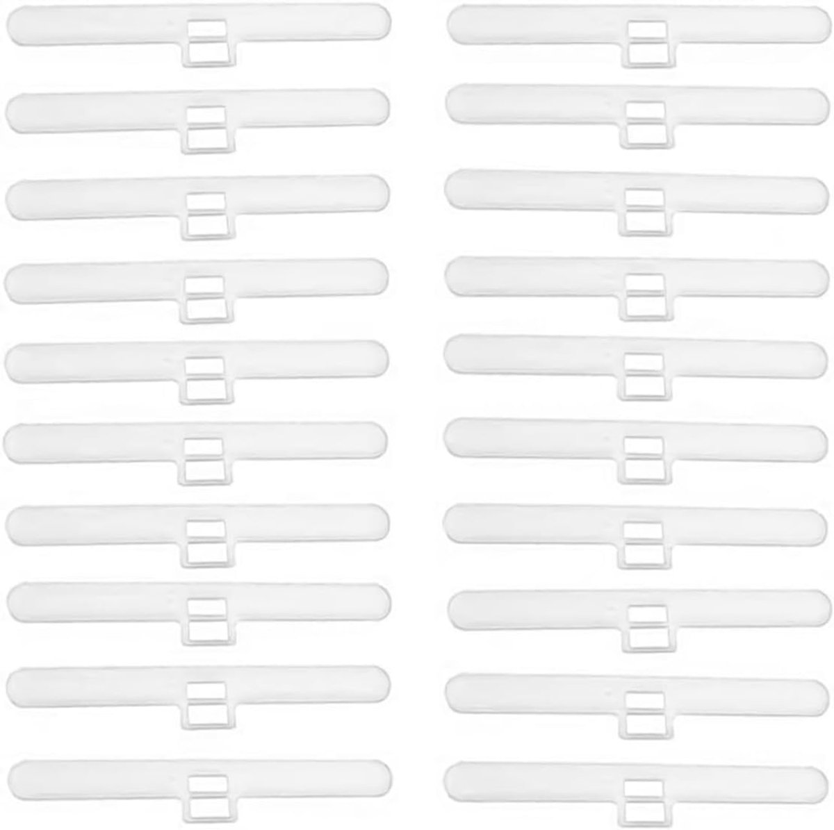 SnelShoppen - 20 Stuks Verticale Jaloezie Top Hangers - Kunststof Reparatieaccessoires voor 89mm/3.5 Inch Lamel - Duurzaam en Stabiel - Ideaal voor Hu
