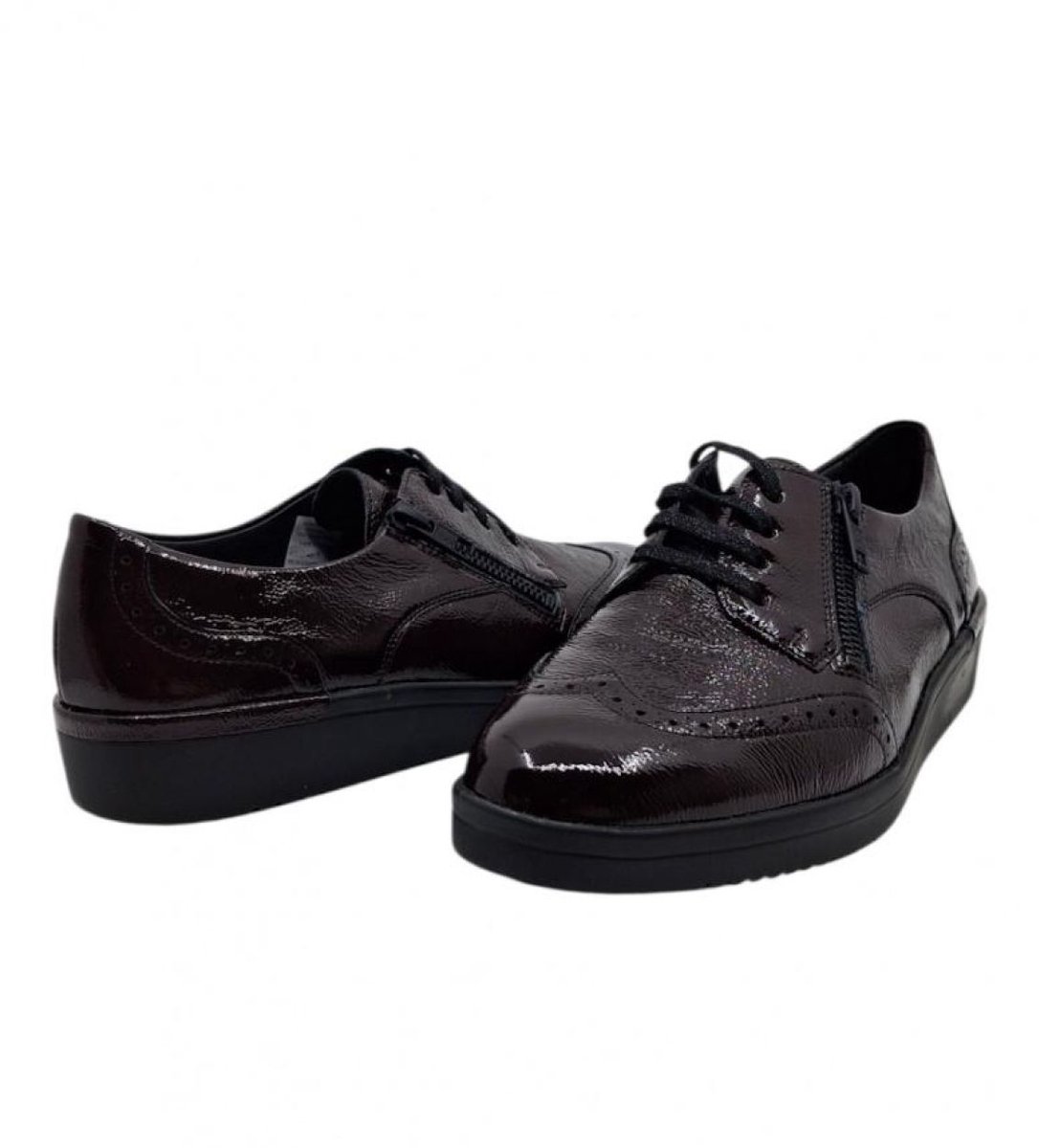 Solidus Kathy 51002 Wine | K-wijdte veterschoen voor steunzolen