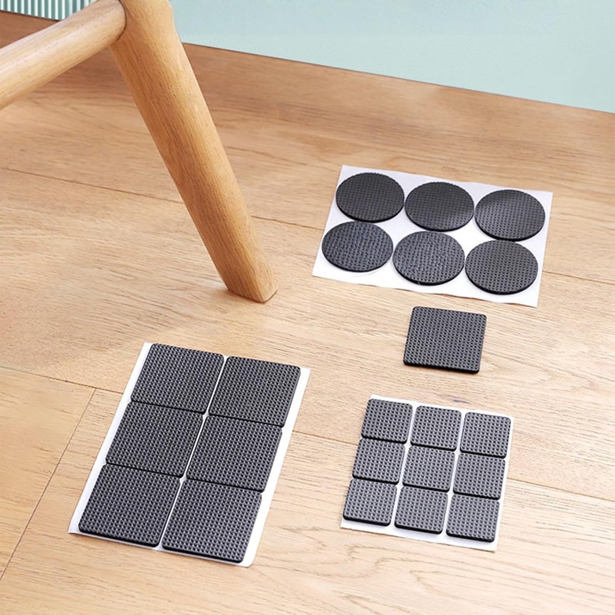 Non-slip pads 186 stuks - zelfklevend rubber - diverse maten en vormen - perfect voor meubels - ShopVlot