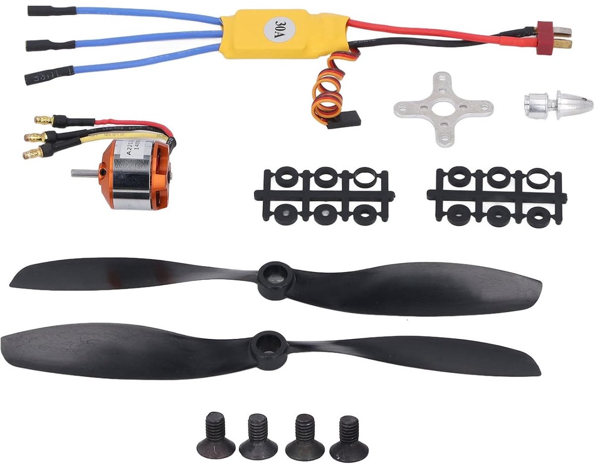 SnelShoppen - A2212 10T 1400KV Borstelloze Motor met 30A ESC Kit voor RC Quadcopter Drone - Krachtig, Efficiënt, Lichtgewicht voor Diverse Toepassinge