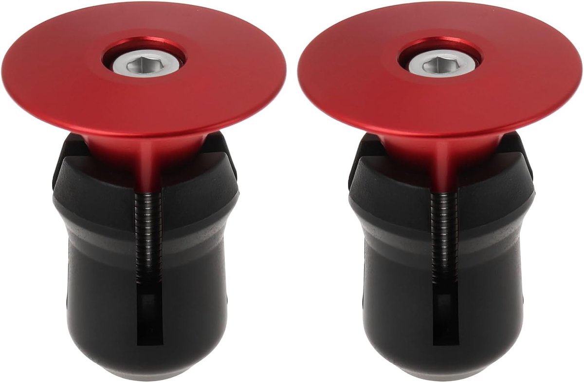 SnelShoppen - Fietsstuur Eindstukken 1 Paar voor 16-22,7mm Binnendiameter Fietsen Mountainbikes Ergonomisch en Stevig