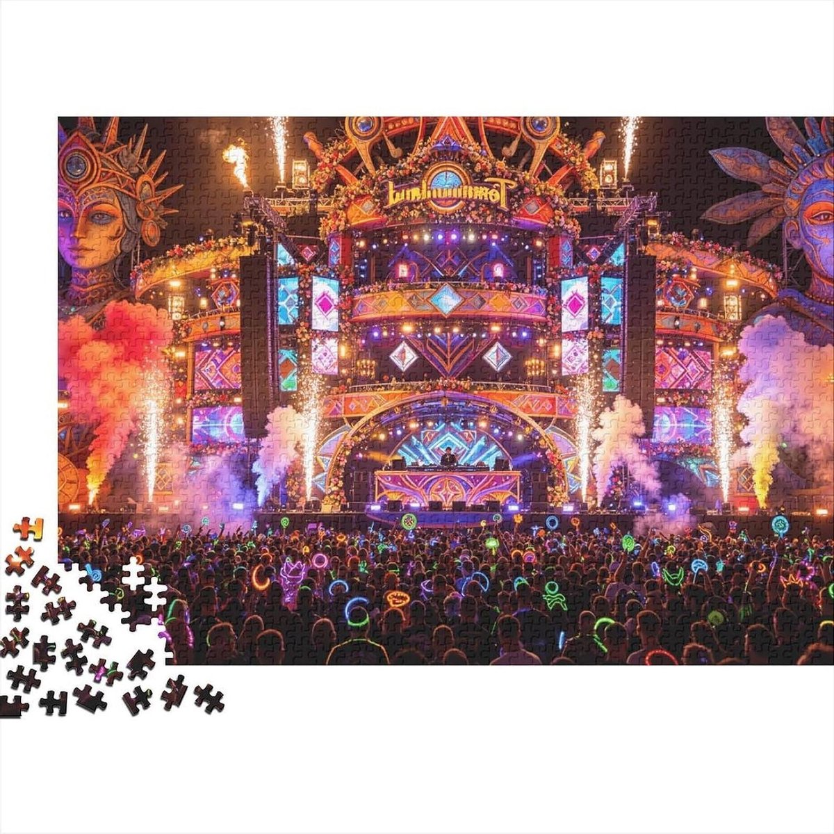 Puzzel Concert - Muziek Puzzel - Ontspanning Thuis - Recyclebaar Materiaal - 1000 Stukjes - Bohemien